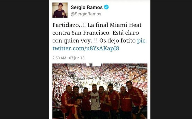 Sergio ( Retrasado ) RAMOS. la vuelve a liar en Twitter