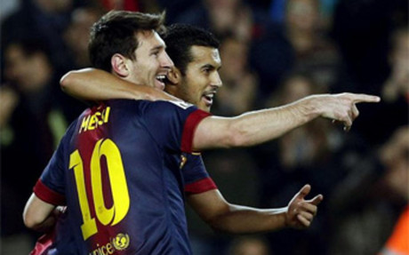 Messi y Pedro formarán en el ataque azulgrana