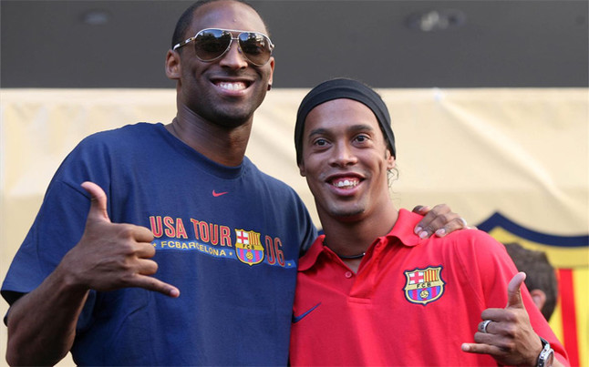 Image result for Kobe Bryant and Ronaldinho