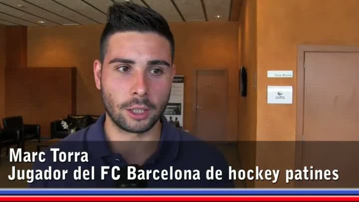 Marc Torra, jugador del Barça de hockey patines ha hablado sobre la temporada que los hombres de Ricard Muñoz tiene por delante - marc-torra-tenemos-ganas-que-sea-gran-ano-1377513392701