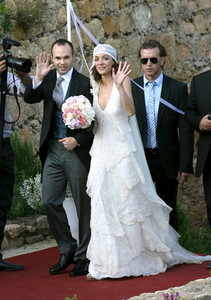 Andrés Iniesta, en su boda con Anna Ortiz