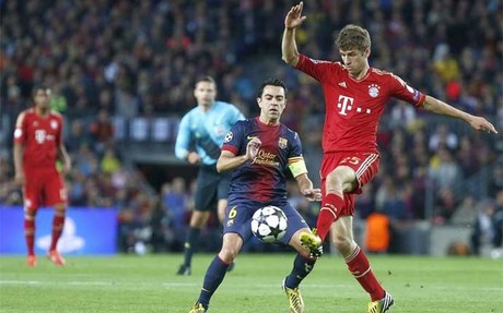 Xavi y el Barça se asustaron ante un Bayern muy superior en todos los aspectos