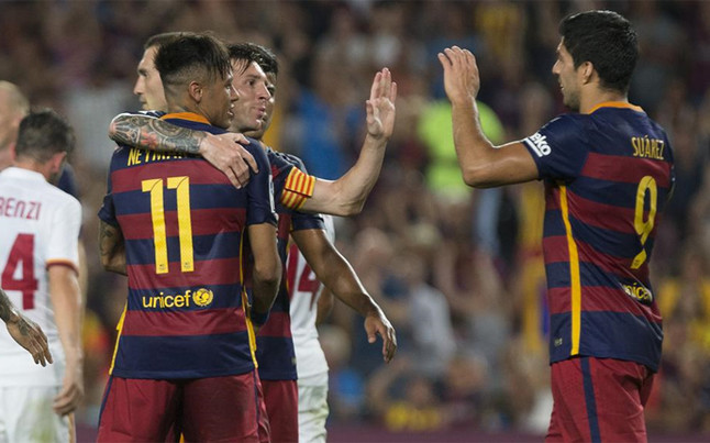 El regreso del tridente Messi-Neymar-Suárez