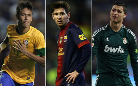 Messi, mejor goleador de 2012 por delante de Neymar y Cristiano