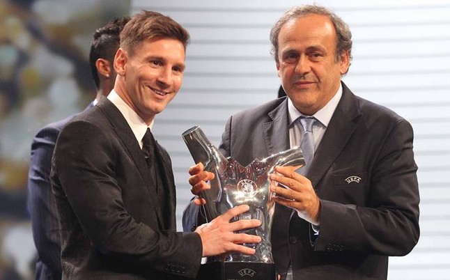 Leo Messi, ganador del premio al mejor futbolista de Europa