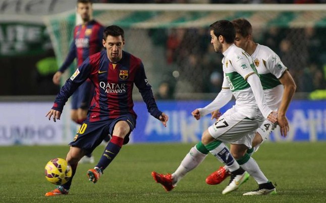 Messi firmó en Elche su doblete número 79 con la camiseta del primer equipo del FC Barcelona en partido oficial