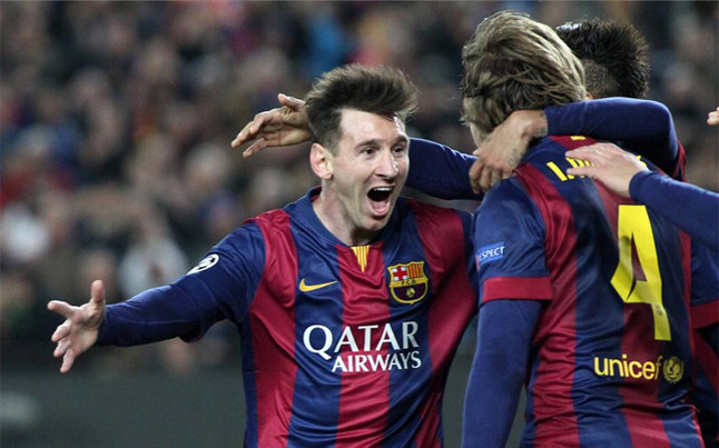 Rakitic marcó un gran gol tras recibir una brillante asistencia de Messi