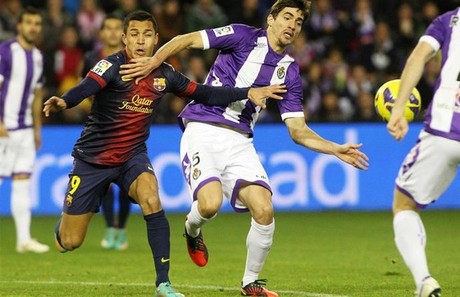 En el partido de ida, el Real Valladolid puso más dificultades de las esperadas al Barça