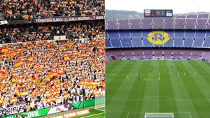 The image that compares the Bernabeu with the Camp Nou