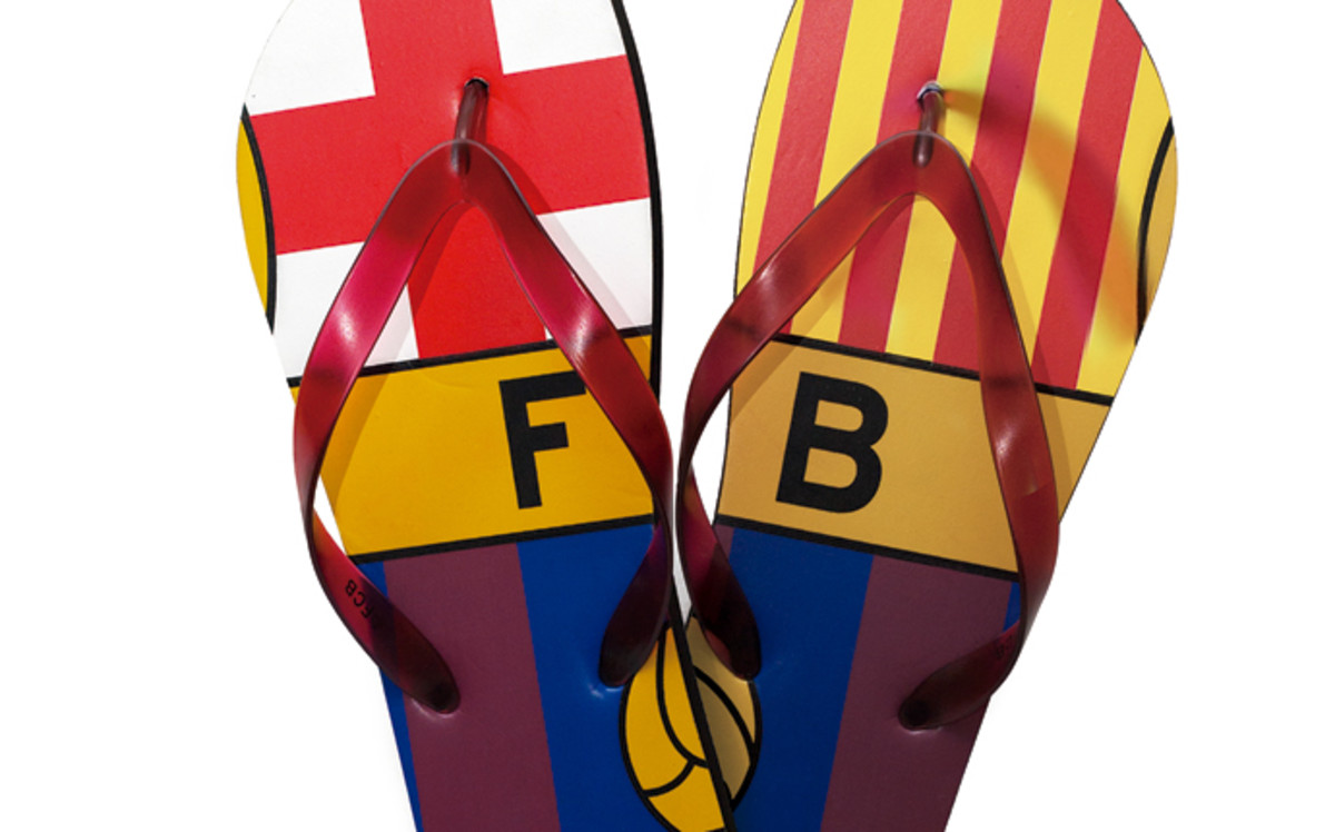 Consigue con SPORT las chanclas del FC Barcelona