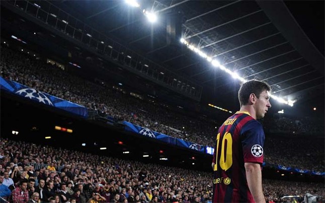 Leo Messi en el Camp Nou | Foto: AFP