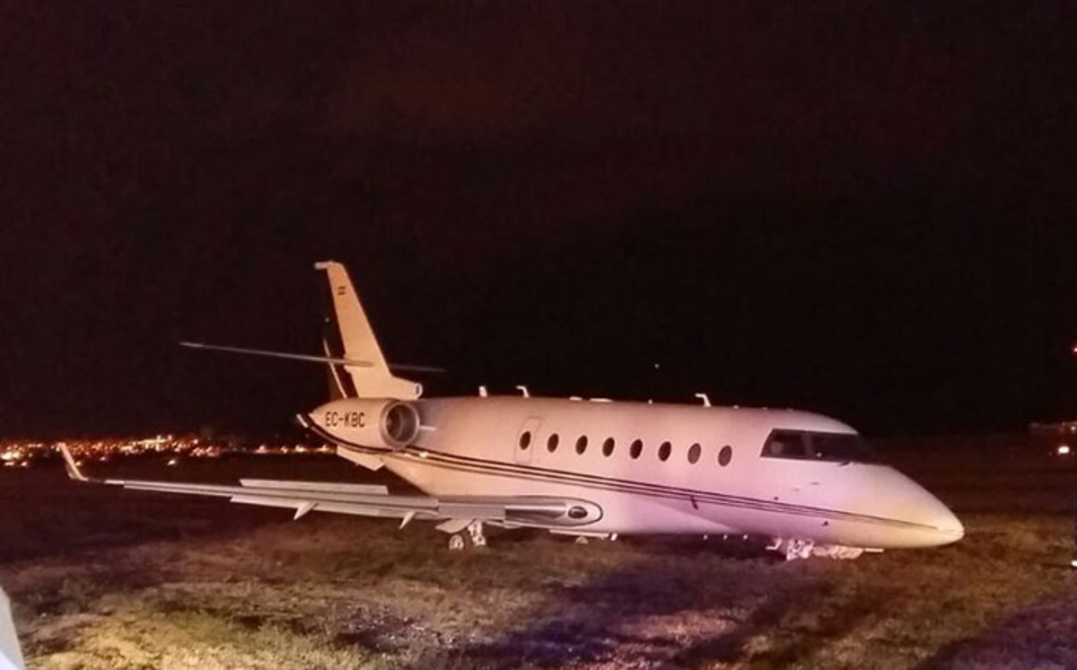 El avión de Cristiano Ronaldo se accidentó en El Prat