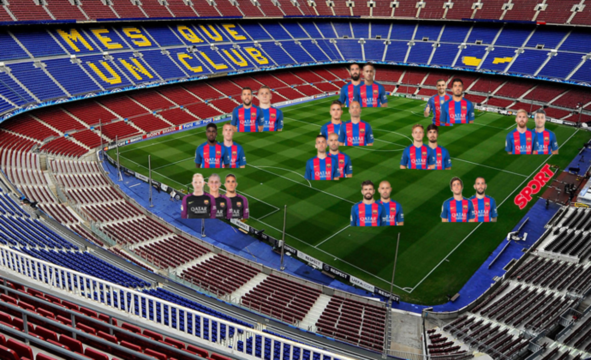 Así queda la plantilla del FC Barcelona 2016 - 2017