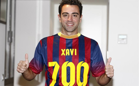 Xavi, a las puertas de su partido 700