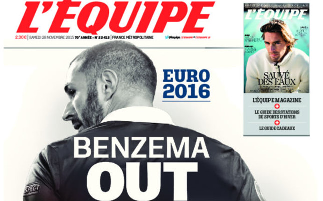 Benzema podría quedarse sin la Eurocopa de Francia