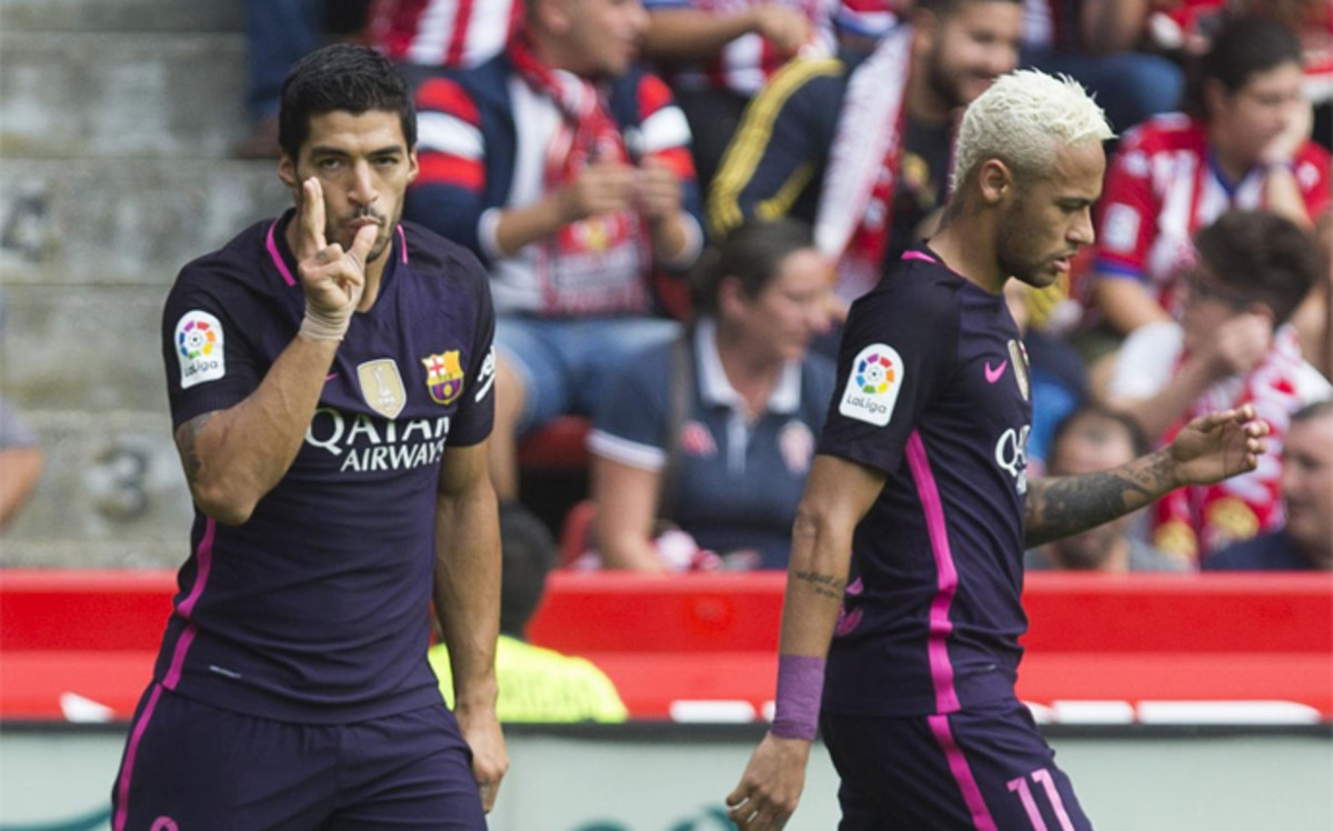 El Barça tira de talento y pólvora en El Molinón para golear sin Messi