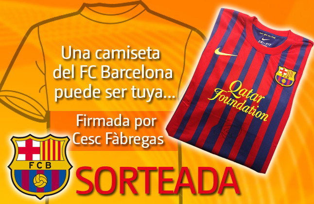 SPORT sorteó una camiseta del Barça firmada por Cesc Fàbregas SPORT