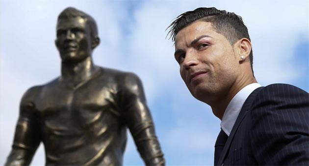 Cristiano Ronaldo ya tiene una estatua en Madeira