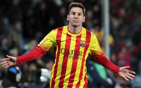 Messi pudo celebrar otros dos goles en su tercer partido en el 2014