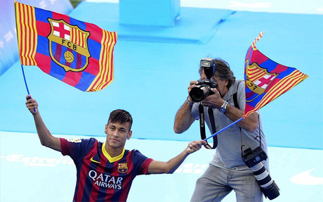 Neymar, en una imagen de la presentación