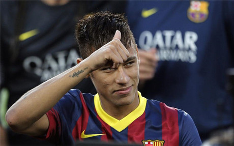 Neymar animado para Barça