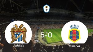 El Águilas se lleva la victoria tras golear 5-0 al Minerva