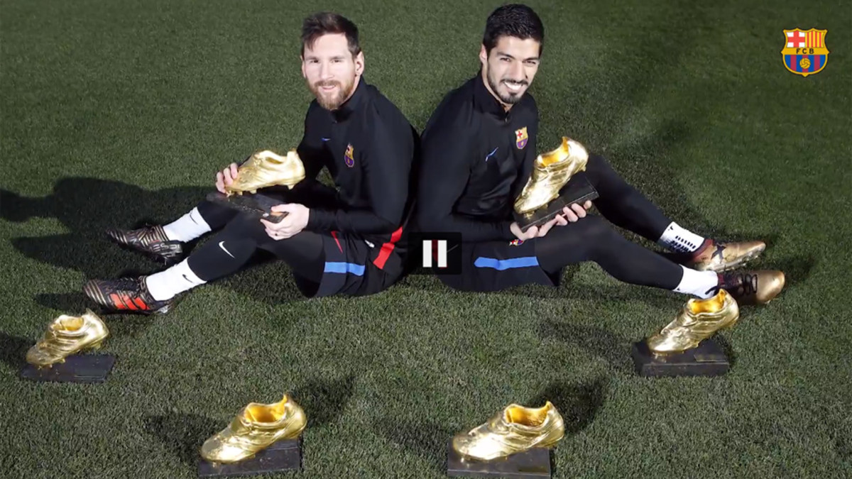 Messi-Luis Suárez: Seis Botas de Oro les contemplan