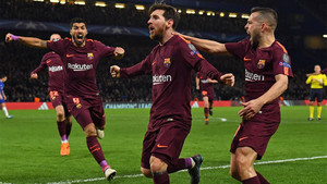 Messi marcó el gol del empate azulgrana