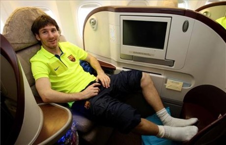 Messi no pudo viajar esta vez en Primera Clase