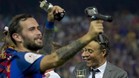 Aleix Vidal celebró el título de la Copa del Rey