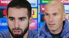 Carvajal y Zidane realizan la rueda de prensa