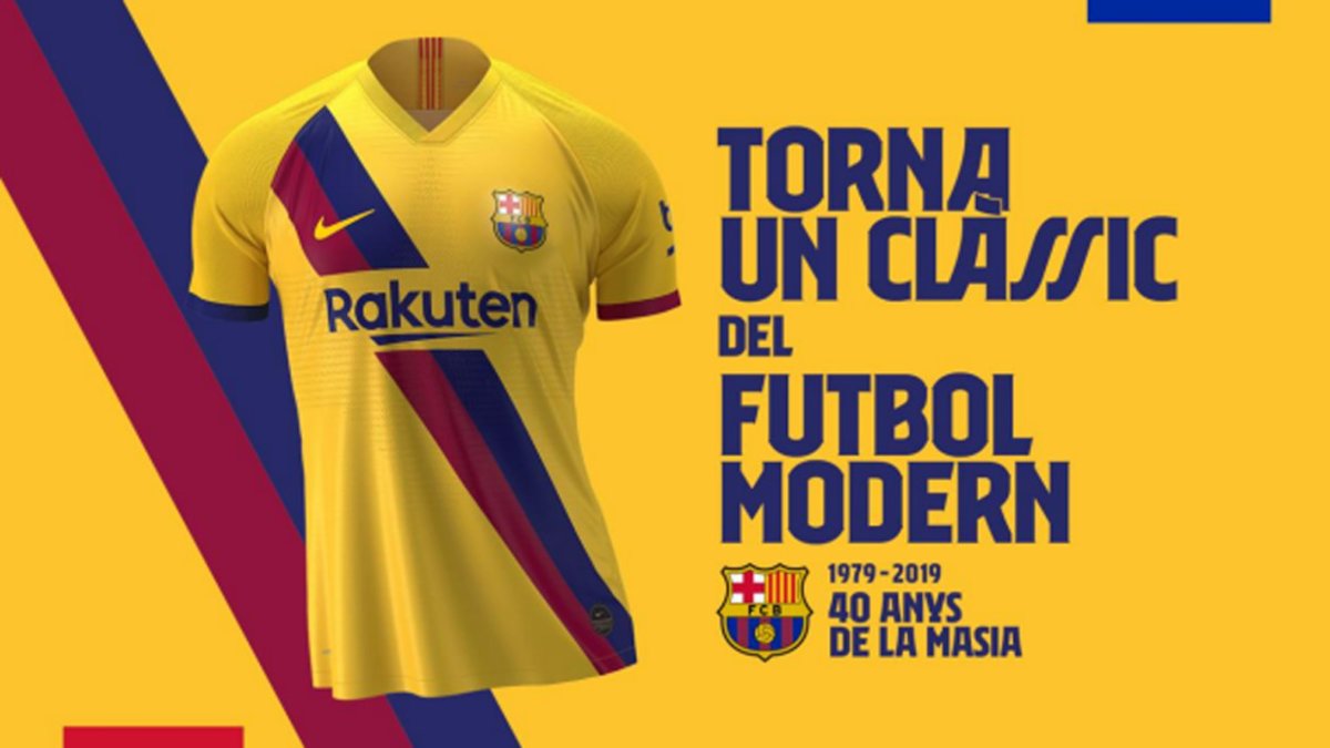 La segunda camiseta del Barça 2019/20, un homenaje a La Masía