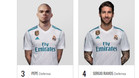 Imagen de Pepe Lima, junto a Sergio Ramos, en la web del Real Madrid