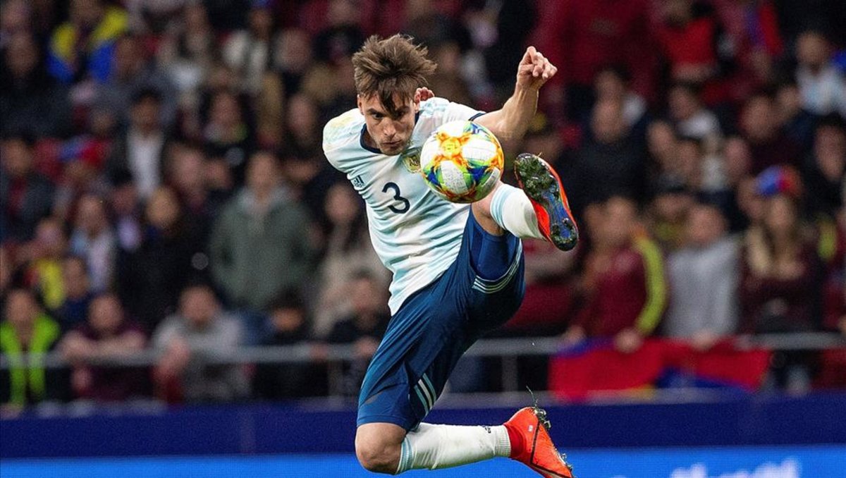 Tagliafico en un partido de la selección absoluta de Argentina - Imagen vía: Sport