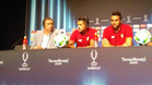 Vitolo e Iborra atendieron a los medios de comunicacin en la previa de la final de la Supercopa de Europa